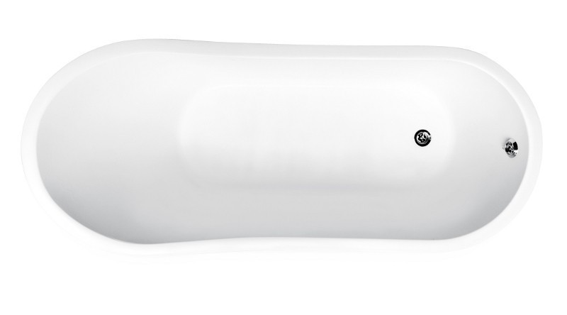 BESCO Glam Gloria XS wanna wolnostojąca 150x66 cm Mineral DuraBe IllumeCoat Grafit