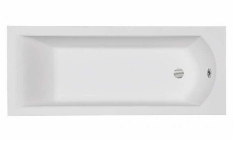 BESCO Shea Slim wanna prostokątna 160x70 z płaskim rantem akryl biały WAS-160-SL