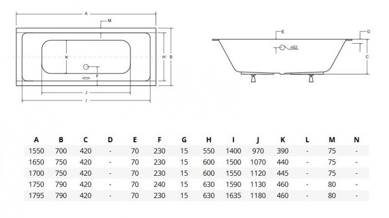 BESCO Quadro Slim wanna prostokątna 180x80 z płaskim rantem akryl biały WAQ-180-SL