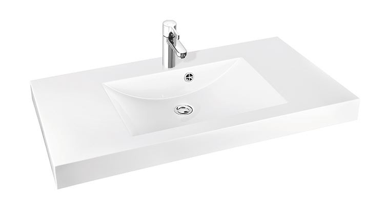 Marmorin Moira Bis 100 umywalka z otworem 100x50 cm Mineralicast P_U_059_07_1000