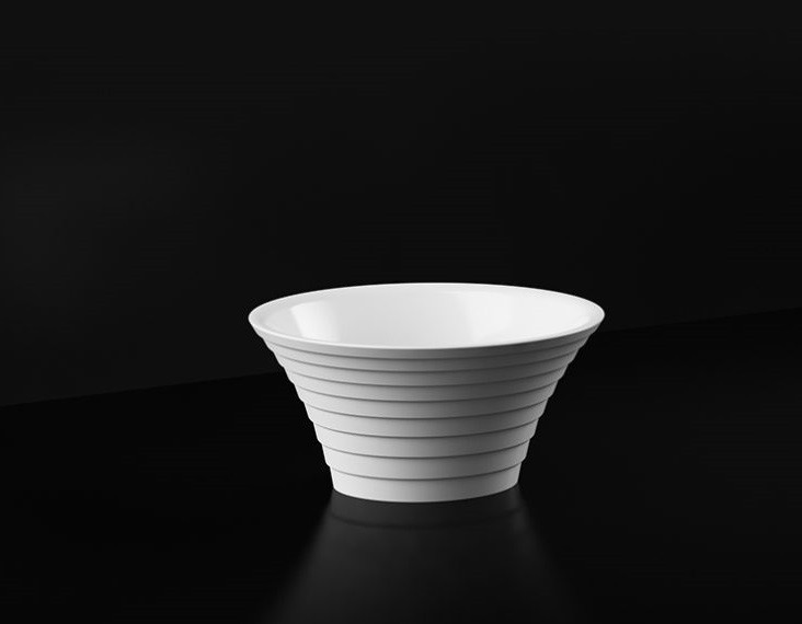 Marmorin Cascada umywalka stawiana na blat 44x37 cm Mineralicast P_U_013_01_0436