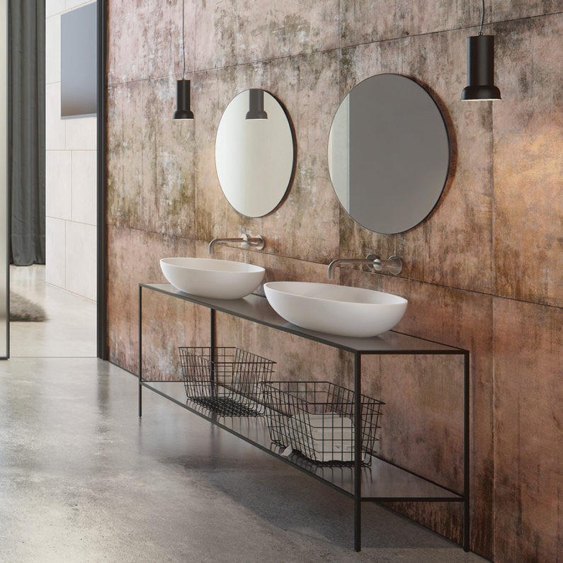 Marmorin Birma umywalka stawiana na blat 57x41 cm Mineralicast P_U_604_01_0570