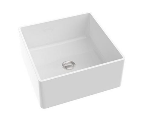 Marmorin Lena III umywalka kwadratowa stawiana na blat 42x42 cm Mineralicast P_U_539_03_0420
