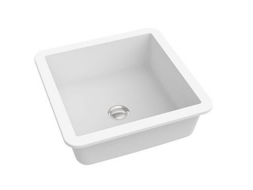 Marmorin Lena umywalka kwadratowa podblatowa 45x45 cm Mineralicast P_U_539_04_0448