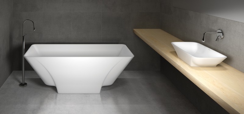 Marmorin Loren umywalka stawiana na blat 60x36 cm Mineralicast P_U_056_01_0596