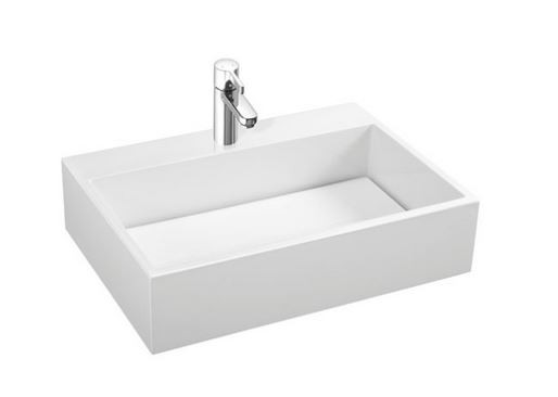 Marmorin Modico umywalka z otworem 60x43 cm Mineralicast 350 060 020 011