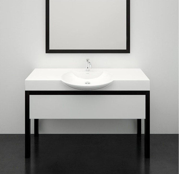 Marmorin Carme 130 umywalka z blatem 130x55 cm Mineralicast 260 130 020 011