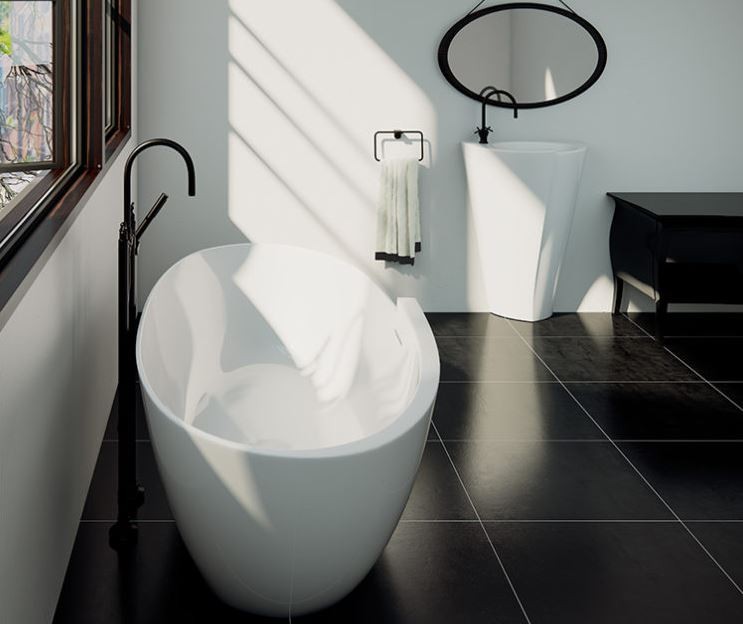 Marmorin Zora wanna wolnostojąca 163x87 Mineralicast P_W_531_01_1628