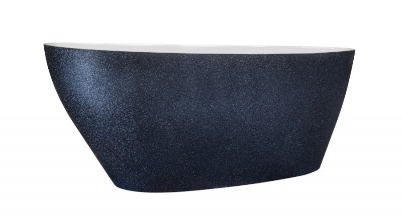 Besco Glam Goya XS wanna wolnostojąca 140x62 cm Mineral DuraBe IllumeCoat Grafitowy