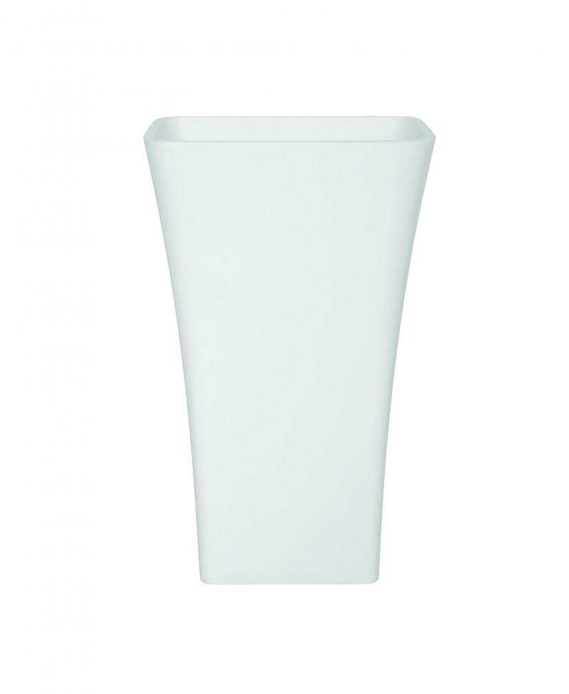 Besco Glam Assos umywalka wolnostojąca srebrna 52x41 Mineral DuraBe IllumeCoat silver metaliczny srebrny