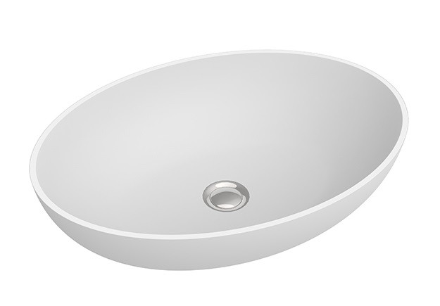 Marmorin Birma umywalka stawiana na blat 57x41 cm Mineralicast P_U_604_01_0570