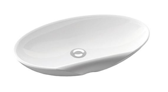 Marmorin Selia umywalka stawiana na blat 59x33 cm Mineralicast P_U_075_01_0592