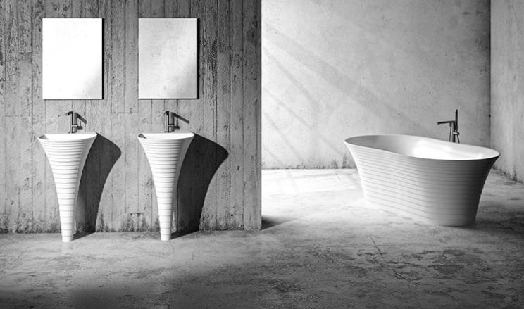 Marmorin Cascada wanna wolnostojąca 153x89 Mineralicast P_W_013_03_1533