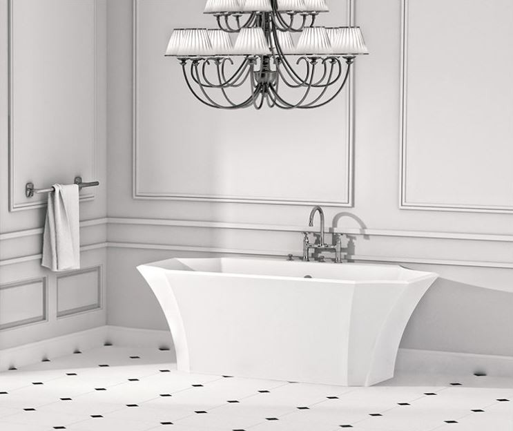 Marmorin La Donna wanna wolnostojąca retro 164,5x87,5 Mineralicast P_W_048_02_1645