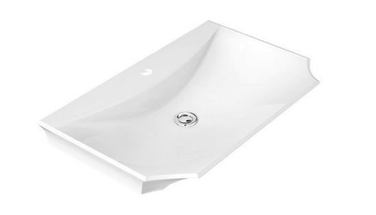 Marmorin La Donna umywalka z otworem 72x46 cm Mineralicast 565 070 020 011