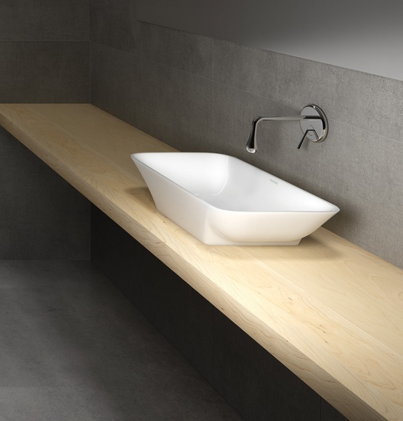 Marmorin Loren umywalka stawiana na blat 60x36 cm Mineralicast P_U_056_01_0596