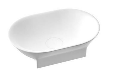 Marmorin Liva 50 umywalka owalna bez otworu 49x32 cm Mineralicast 556 048 020 010