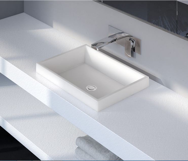 Marmorin Teo 60 umywalka wpuszczana w blat 60cm Mineralicast 649 060 020 010