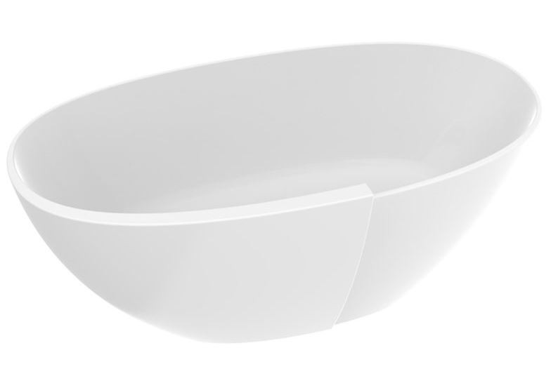 Marmorin Zora wanna wolnostojąca 163x87 Mineralicast P_W_531_01_1628