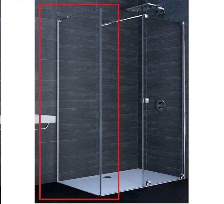 Huppe Xtensa Pure Black Edition ścianka boczna 80 cm czarny mat przeźroczyste Anti-Plaque XT0306.123.322