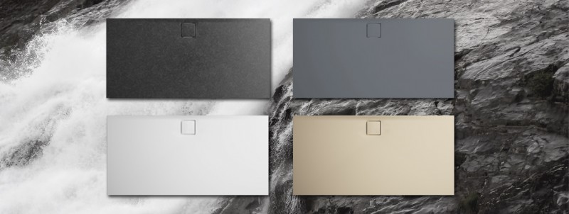 Huppe EasyFlat brodzik kwadratowy 90x90 konglomerat biały połysk EF0101055