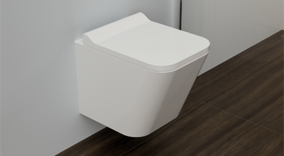 Omnires Fontana muszla wisząca bezkołnierzowa + deska wolnoopadająca FONTANAMWBP