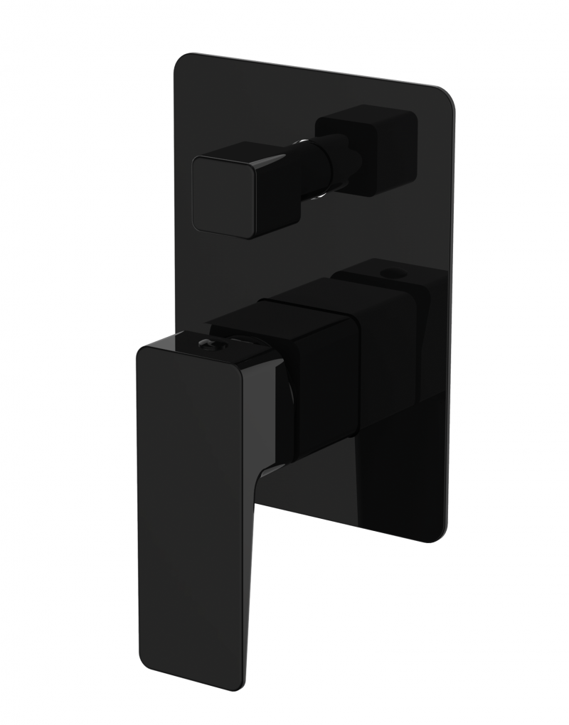 Omnires Parma bateria wannowo-prysznicowa podtynkowa czarny mat PM7435BL