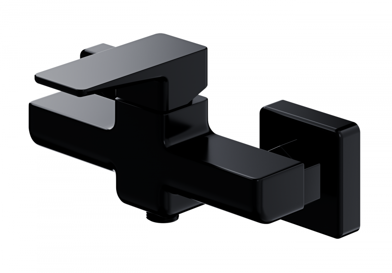 Omnires Parma bateria prysznicowa natynkowa czarny mat PM7440BL