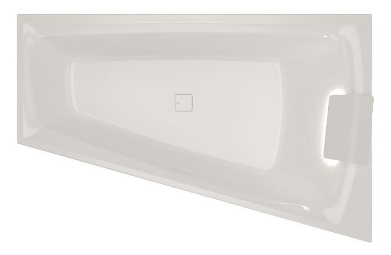 Riho Still Smart LED wanna asymetryczna lewa 170x110 z oświetleniem LED, zagłówkiem i syfonem akryl BR0400500K00130