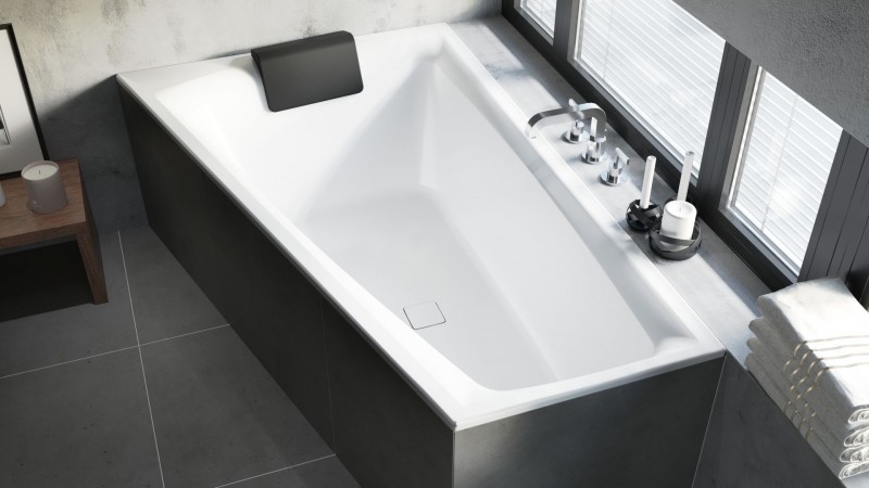 Riho Still Smart wanna asymetryczna prawa 170x110 z syfonem akryl BR03