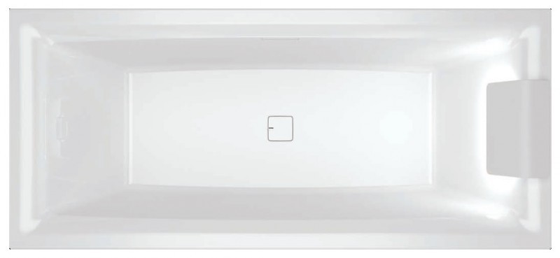 Riho Still Square LED wanna prostokątna prawa 170x75 z oświetleniem LED, zagłówkiem i syfonem akryl BR0200500K00130