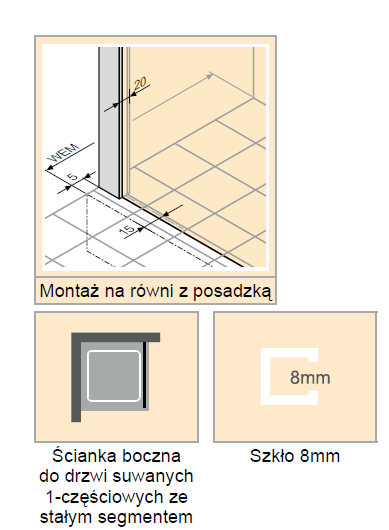 Huppe Xtensa Pure ścianka boczna 80 cm srebrny połysk przeźroczyste Anti-Plaque XT0306.069.322