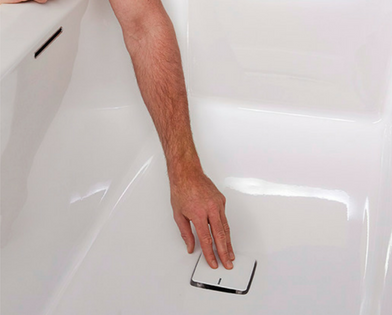 Riho Still Square wanna prostokątna 170x75 z syfonem akryl BR02