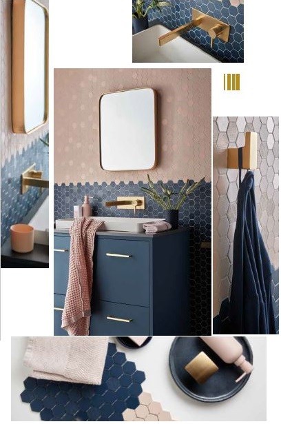 Vado Origins bateria wannowa wolnostojąca podłogowa złoto szczotkowane IND-ORI233-BRG