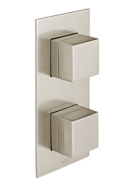 Vado Tablet bateria termostatyczna podtynkowa 2-drożna nikiel szczotkowany IND-T148/2-NOT-BRN