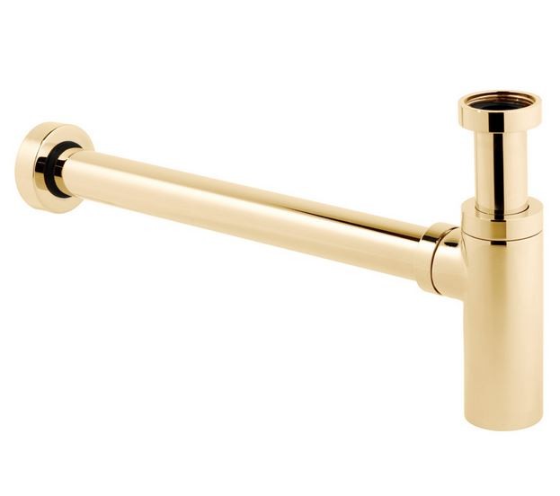 Vado syfon umywalkowy ozdobny złoto polerowane IND-461/RO-BG