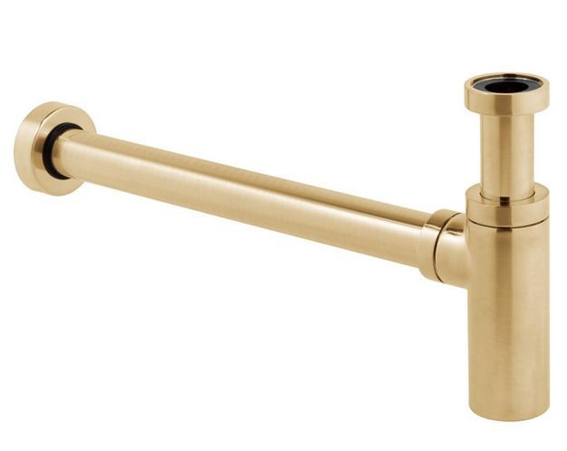 Vado syfon umywalkowy ozdobny złoto szczotkowane IND-461/UK-1.1/4-BRG