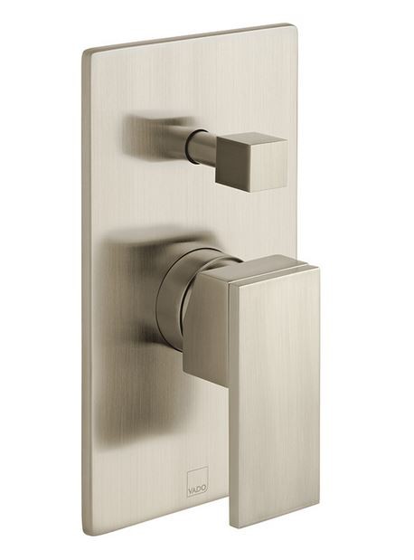 Vado Notion bateria wannowo-prysznicowa podtynkowa nikiel szczotkowany IND-NOT147A-BRN