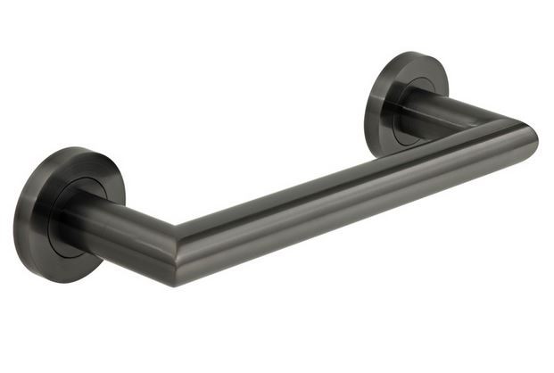 Vado Spa uchwyt ścienny 30 cm czarny szczotkowany IND-SPA1801-30-BLK