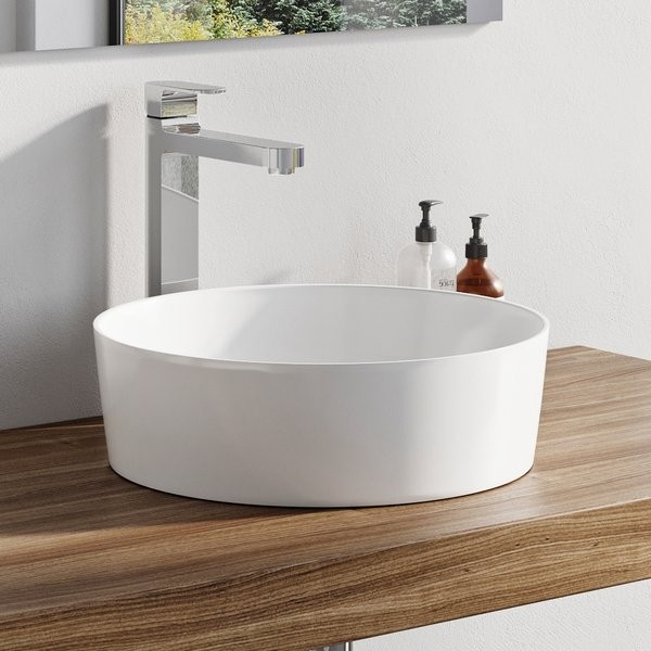 Ravak Uni 400 umywalka stawiana na blat 40x40 cm XJX01140001