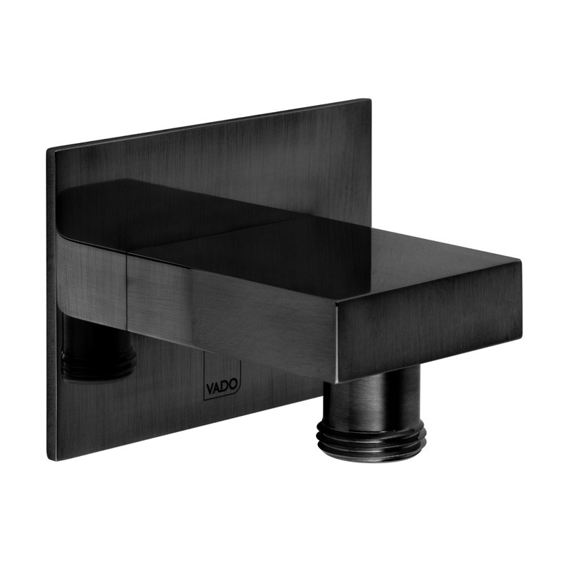 Vado Individual przyłącze kątowe kwadratowe czarny szczotkowany IND-OUTLET/SQ-BLK