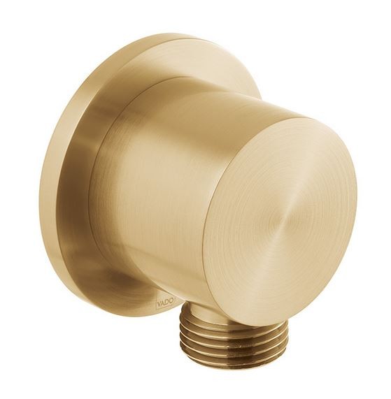 Vado Individual przyłącze kątowe okrągłe złoto szczotkowane IND-OUTLET/RO-BRG