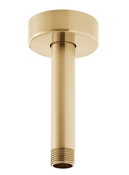 Vado Individual ramię sufitowe do deszczownic 100 mm złoto szczotkowane IND-CMA/RO/4IN-BRG