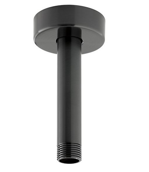 Vado Individual ramię sufitowe do deszczownic 100 mm czarny szczotkowany IND-CMA/RO/4IN-BLK