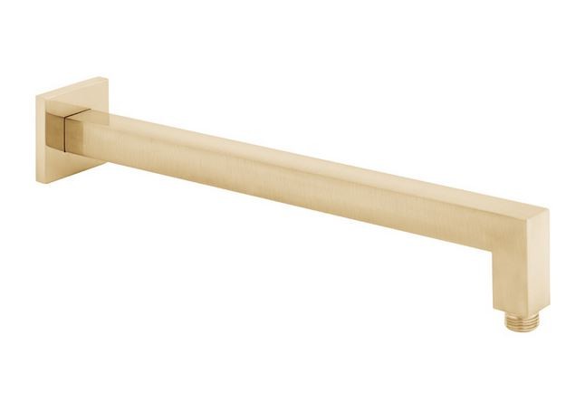Vado Individual ramię ścienne do deszczownic 390 mm złoty szczotkowany IND-EFSA/SQ-BRG