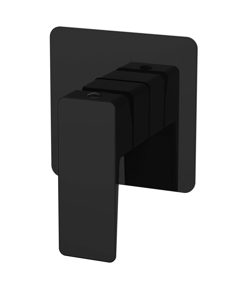 Omnires Parma bateria prysznicowa podtynkowa czarny mat PM7445BL