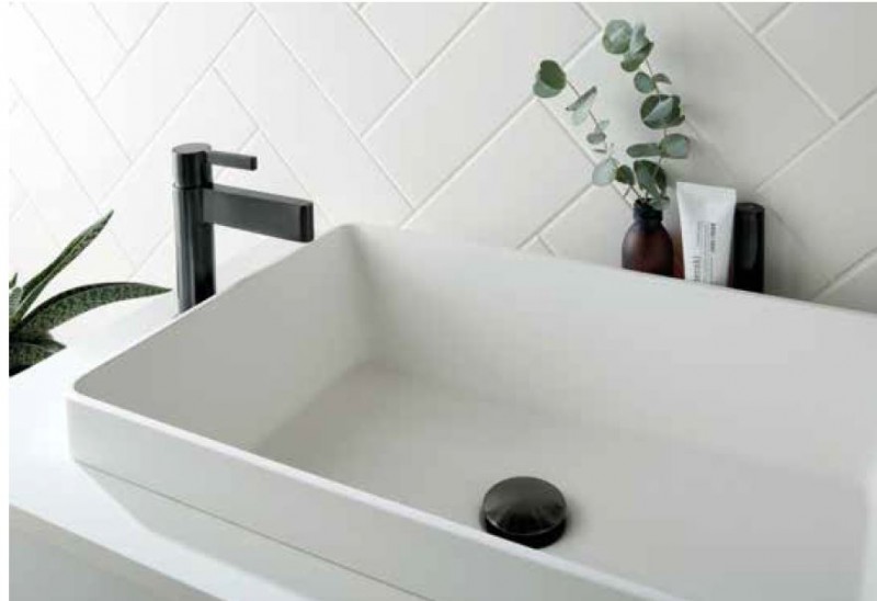 Vado Edit bateria umywalkowa wysoka czarny szczotkowany IND-EDI100E/SB-BLK