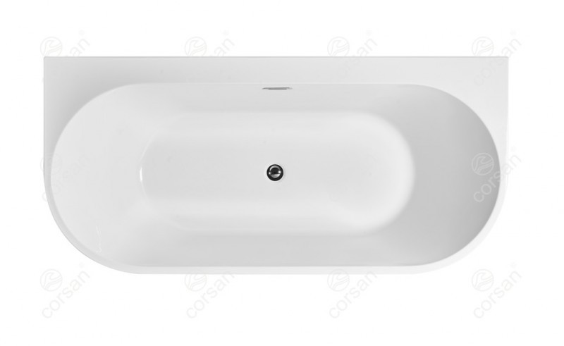 Corsan Mono wanna wolnostojąca przyścienna 160x75 biała E-030L