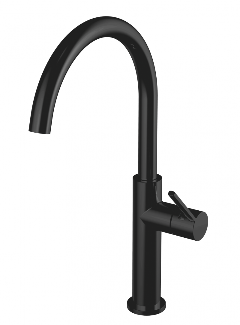 Omnires Tula bateria zlewozmywakowa czarny mat TL6050BL