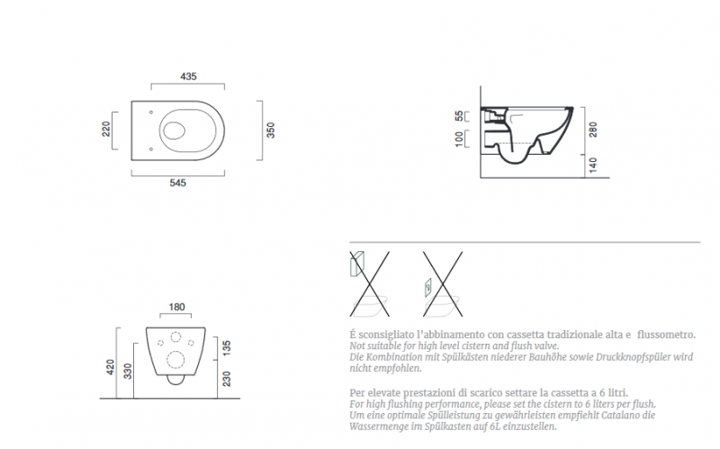 Catalano Sfera ECO NEWFLUSH muszla wisząca biały 1VSF54RECO00